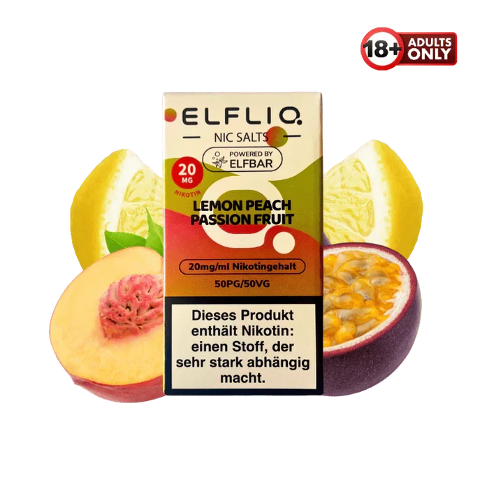 Elfliq Nikotinsalz Liquid lemon peach passionfruit 20mg